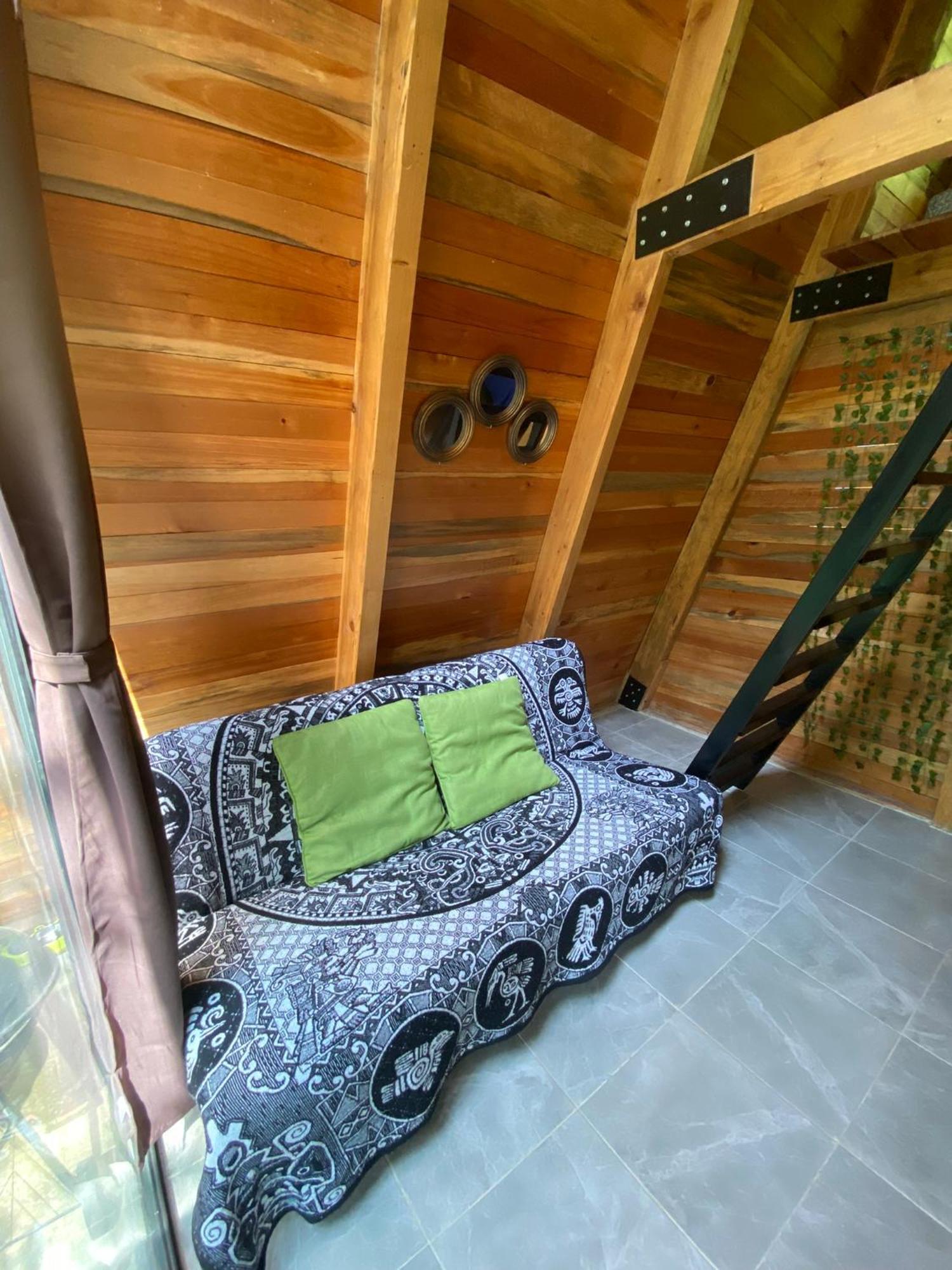 Cabanas Alpina, Romantica Y Acogedora A 10 Minutos Del Centro Tepoztlán Rum bild